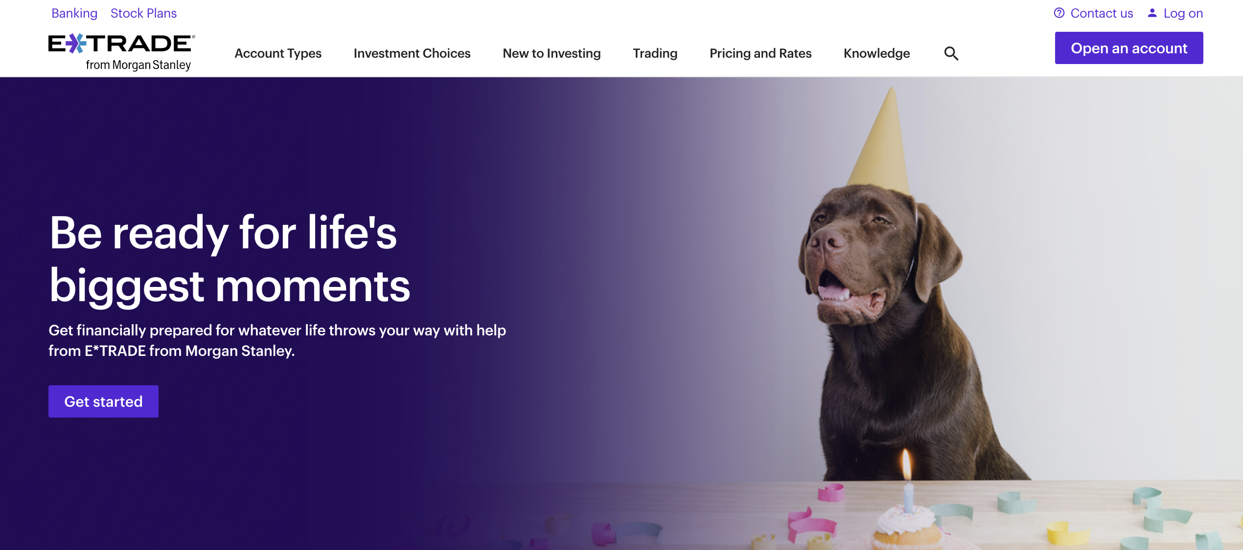 E*Trade website image